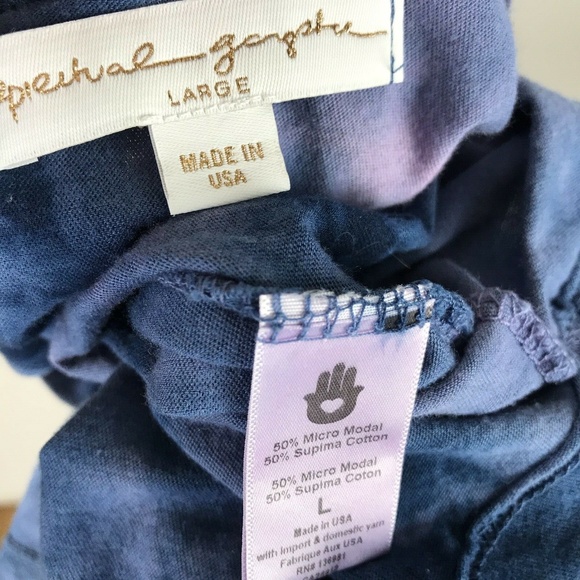 Spiritual Gangster Soul Searcher Top Blue Tie Dye - Picture 7 of 7